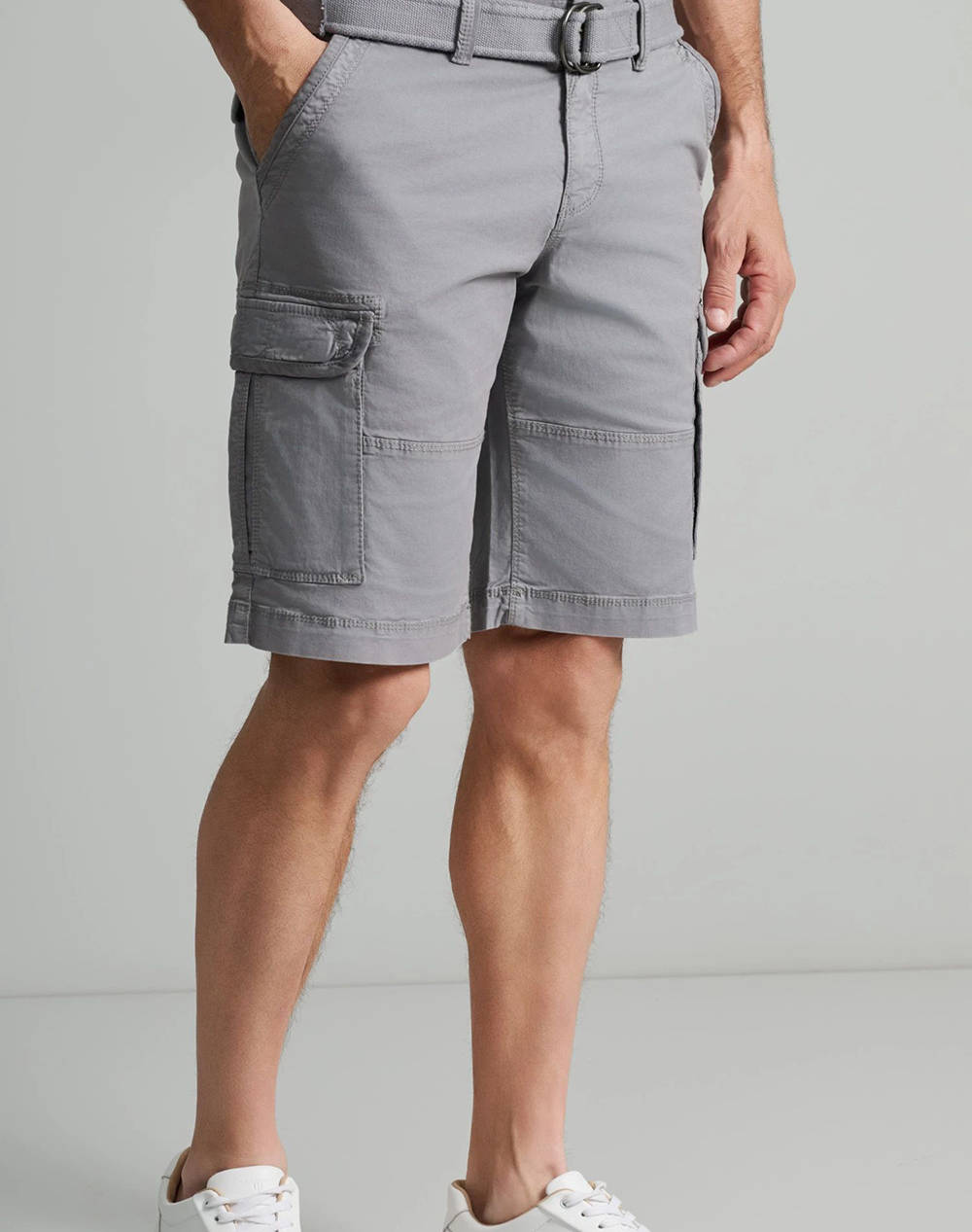 NAVY&GREEN BERMUDE CARGO CU CUREA