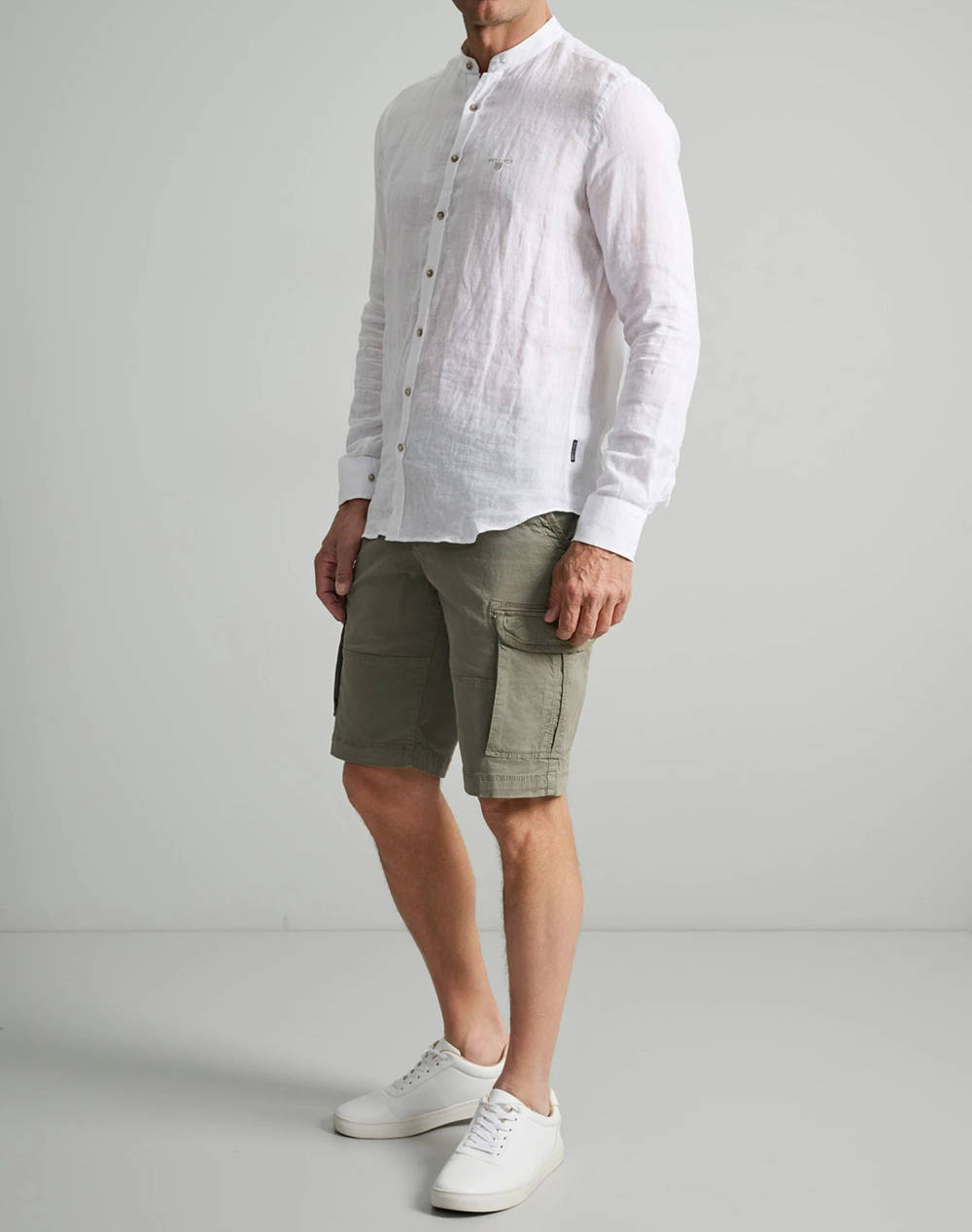 NAVY&GREEN BERMUDE CARGO CU CUREA