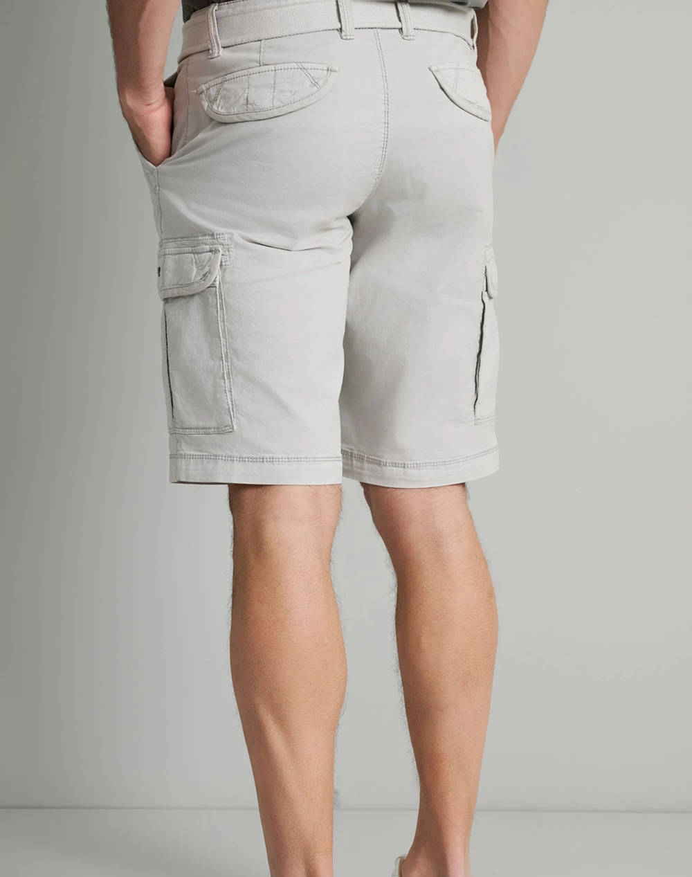 NAVY&GREEN BERMUDE CARGO CU CUREA