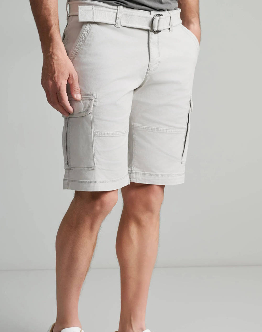 NAVY&GREEN BERMUDE CARGO CU CUREA