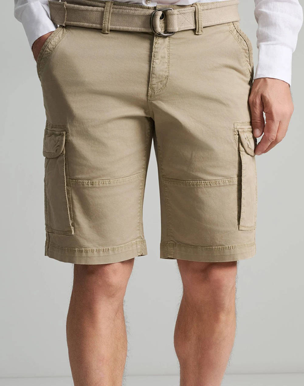 NAVY&GREEN BERMUDE CARGO CU CUREA