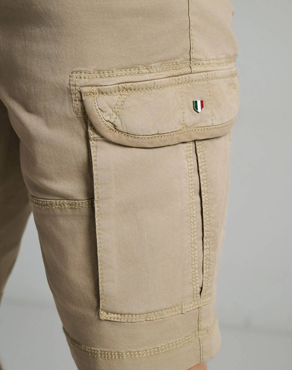 NAVY&GREEN BERMUDE CARGO CU CUREA