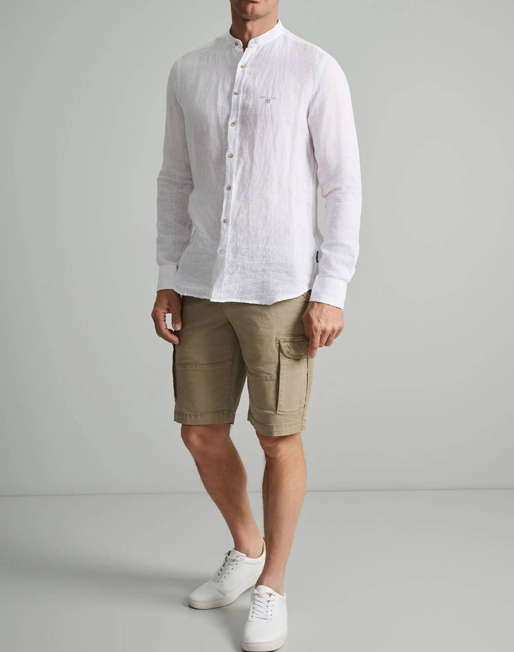 NAVY&GREEN BERMUDE CARGO CU CUREA