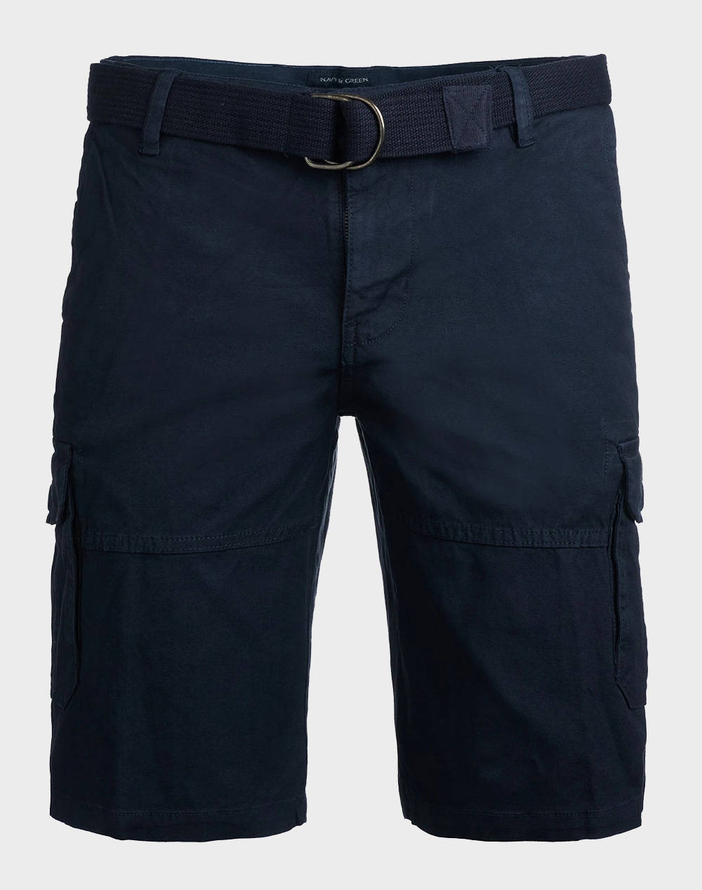NAVY&GREEN BERMUDE-CARGO