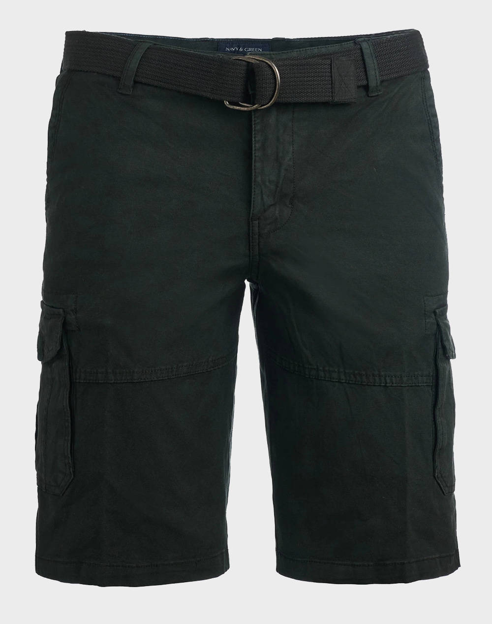 NAVY&GREEN BERMUDE-CARGO