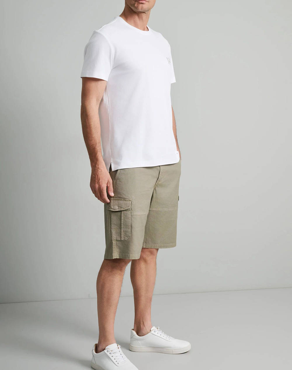 NAVY&GREEN BERMUDE-CARGO