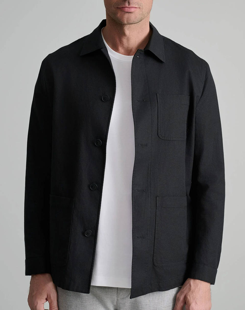 NAVY&GREEN SACOU-JACKET