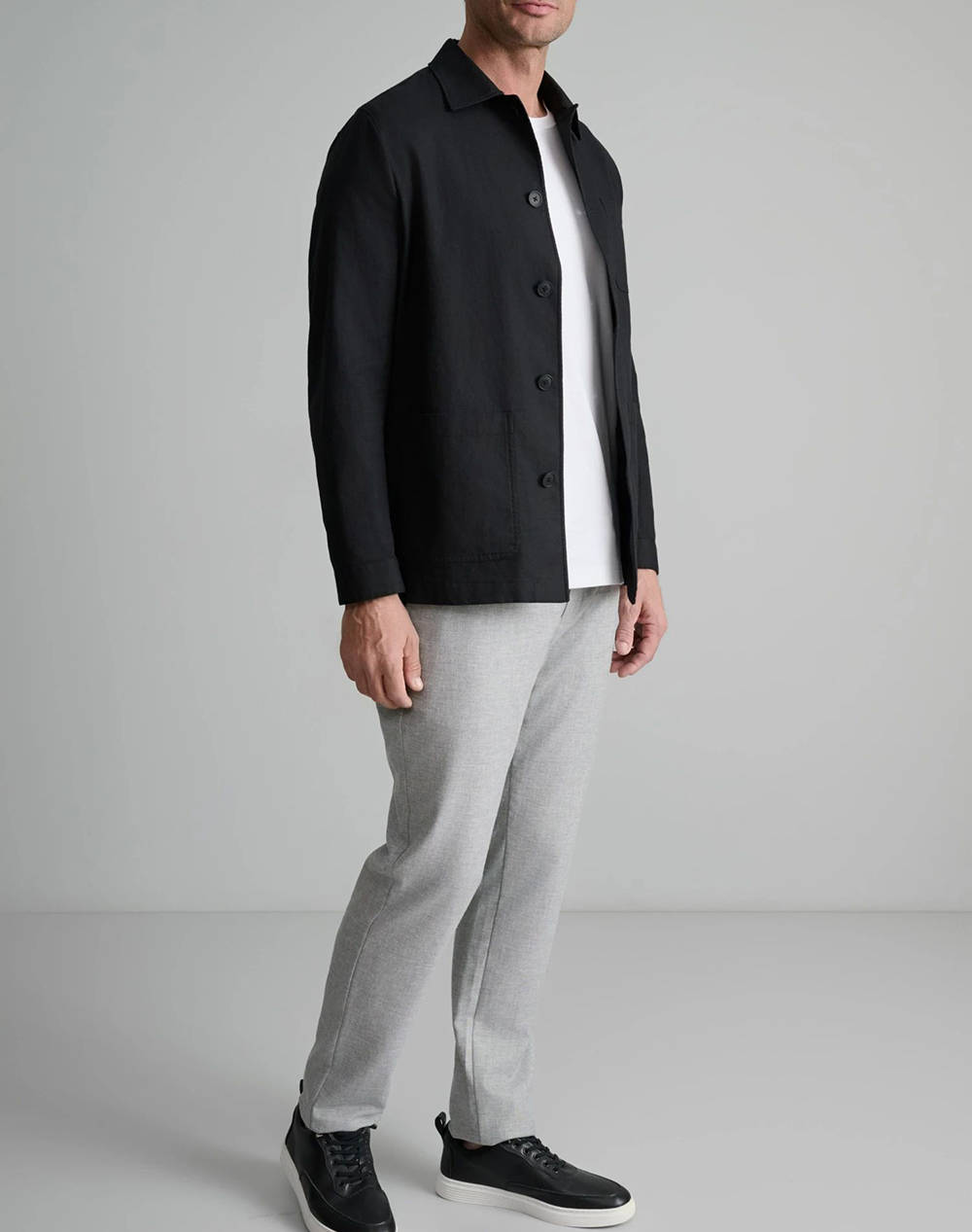 NAVY&GREEN SACOU-JACKET