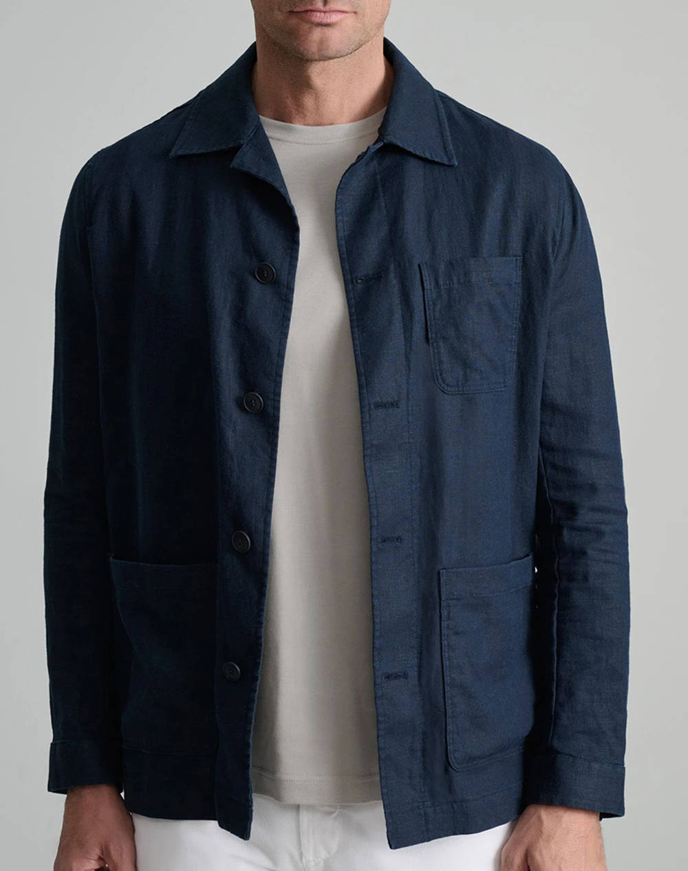 NAVY&GREEN SACOU-JACKET
