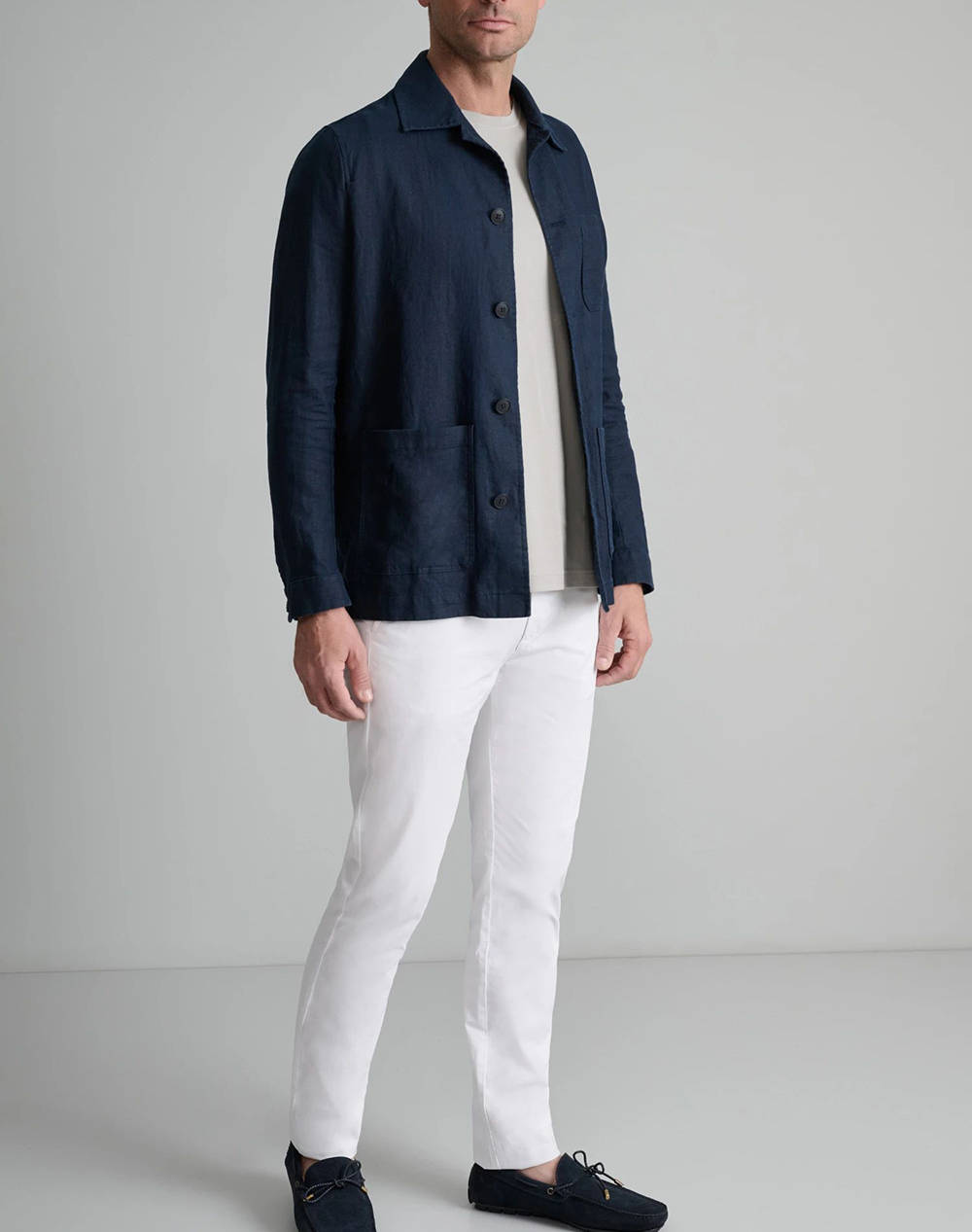 NAVY&GREEN SACOU-JACKET