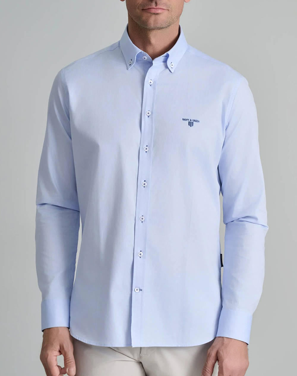 NAVY&GREEN CAMASA COMFORT FIT