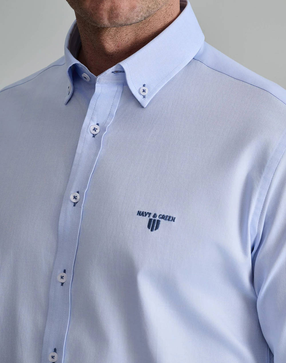 NAVY&GREEN CAMASA COMFORT FIT