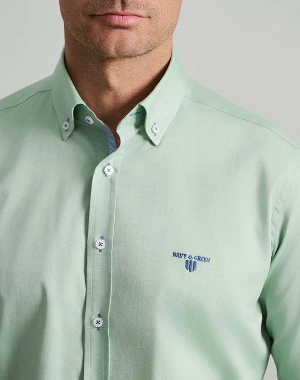 NAVY&GREEN CAMASA COMFORT FIT