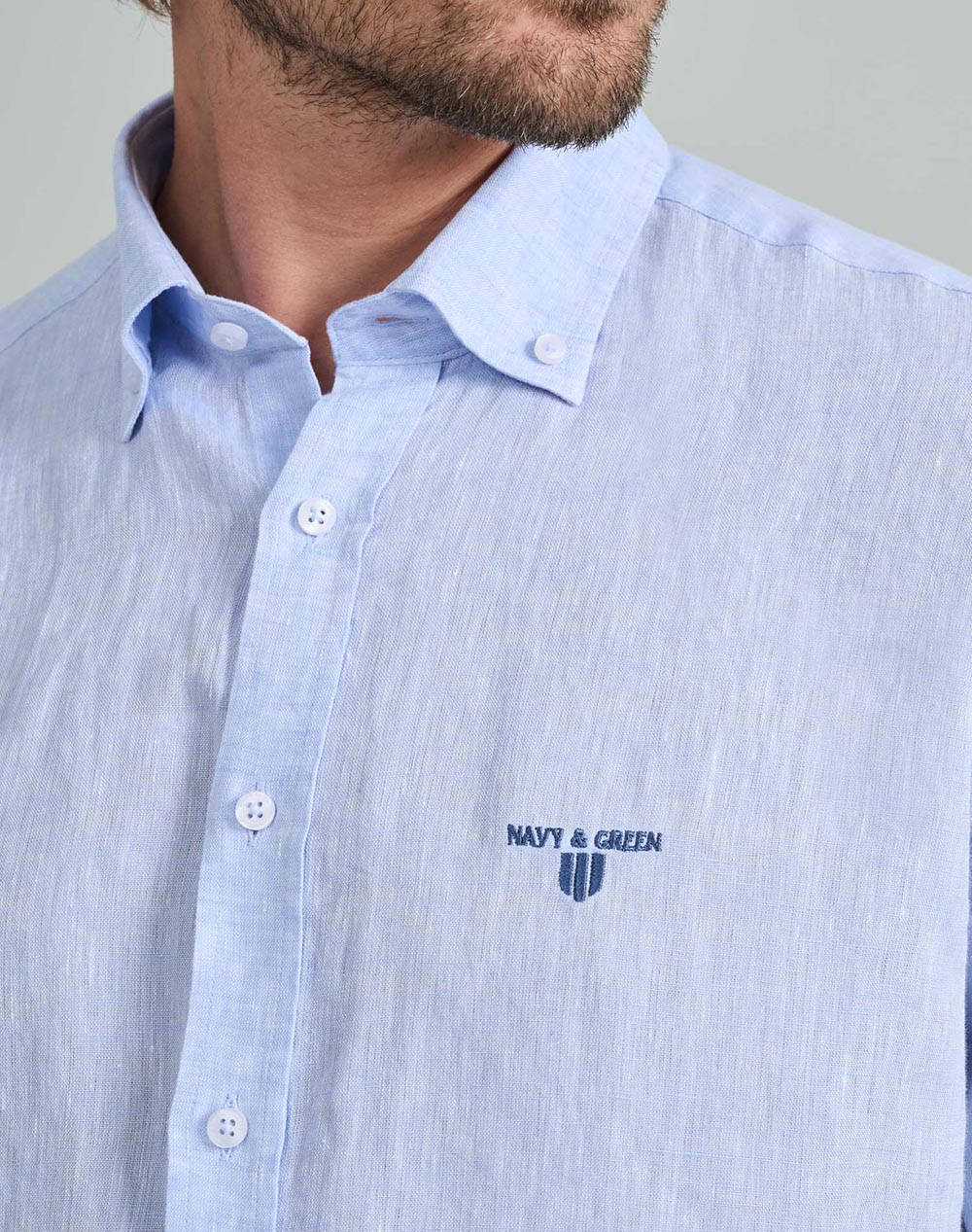 NAVY&GREEN CAMASA COMFORT FIT