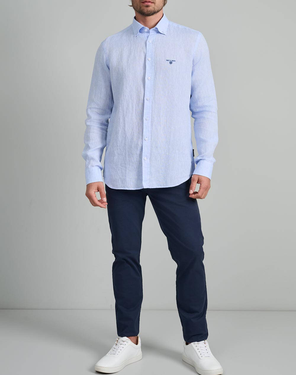 NAVY&GREEN CAMASA COMFORT FIT