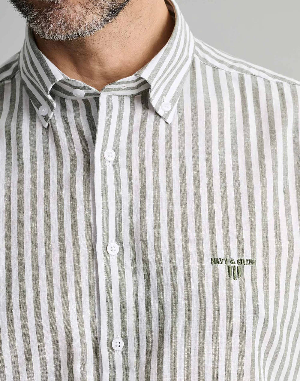 NAVY&GREEN CAMASA COMFORT FIT