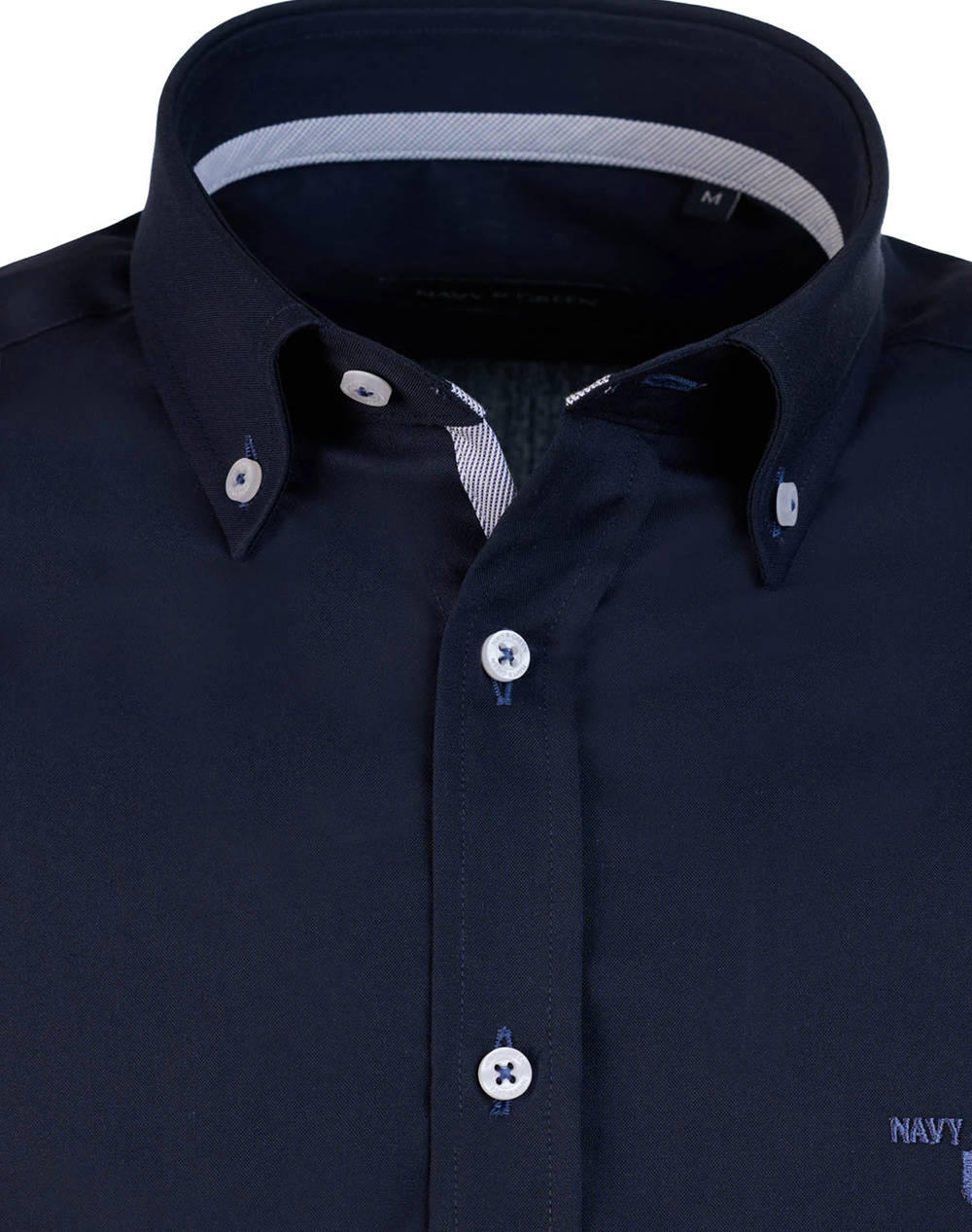 NAVY&GREEN CAMASA COMFORT FIT