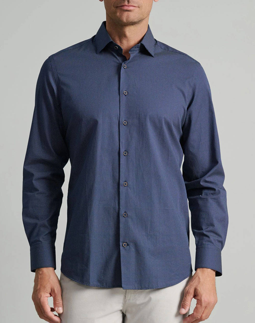 NAVY&GREEN CAMASA FIT LINE
