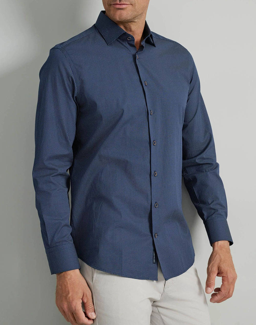 NAVY&GREEN CAMASA FIT LINE