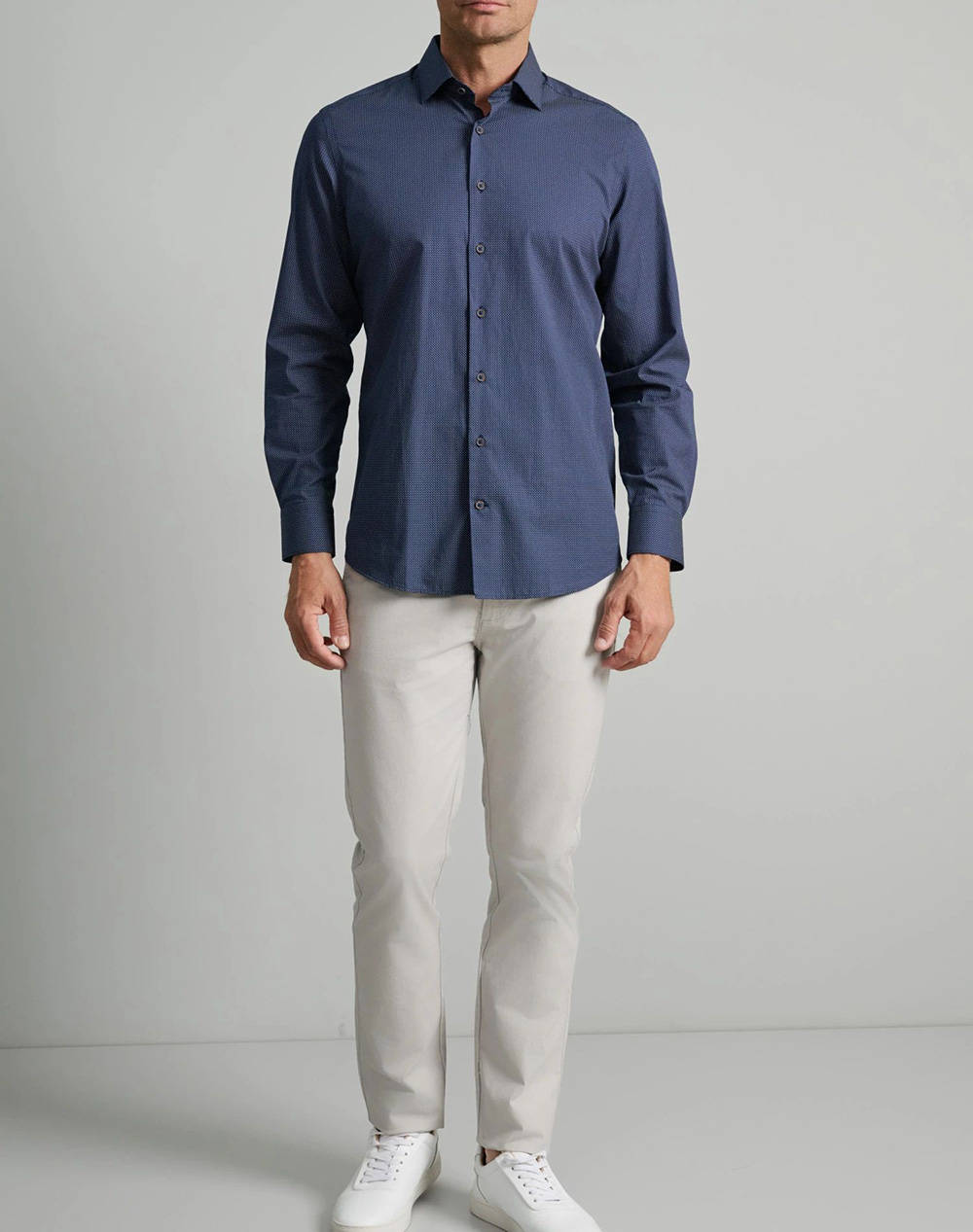 NAVY&GREEN CAMASA FIT LINE