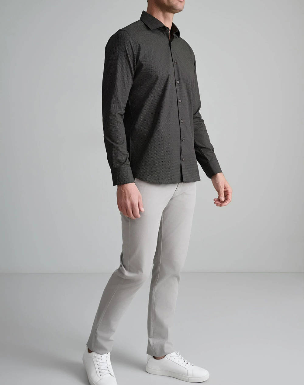 NAVY&GREEN CAMASA FIT LINE