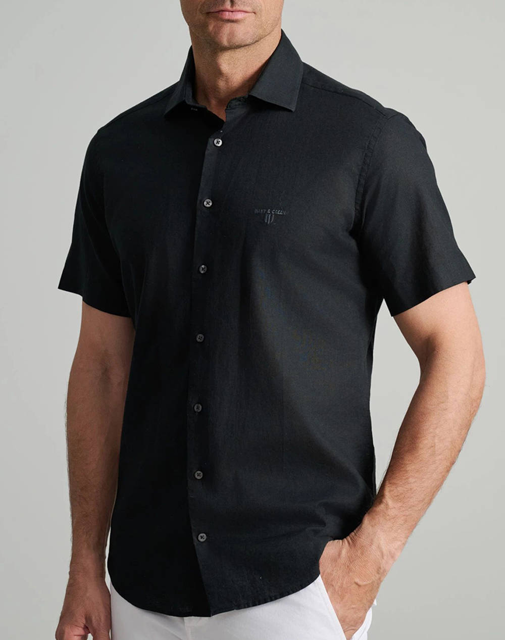 NAVY&GREEN CAMASA COMFORT FIT, MANECA SCURTA