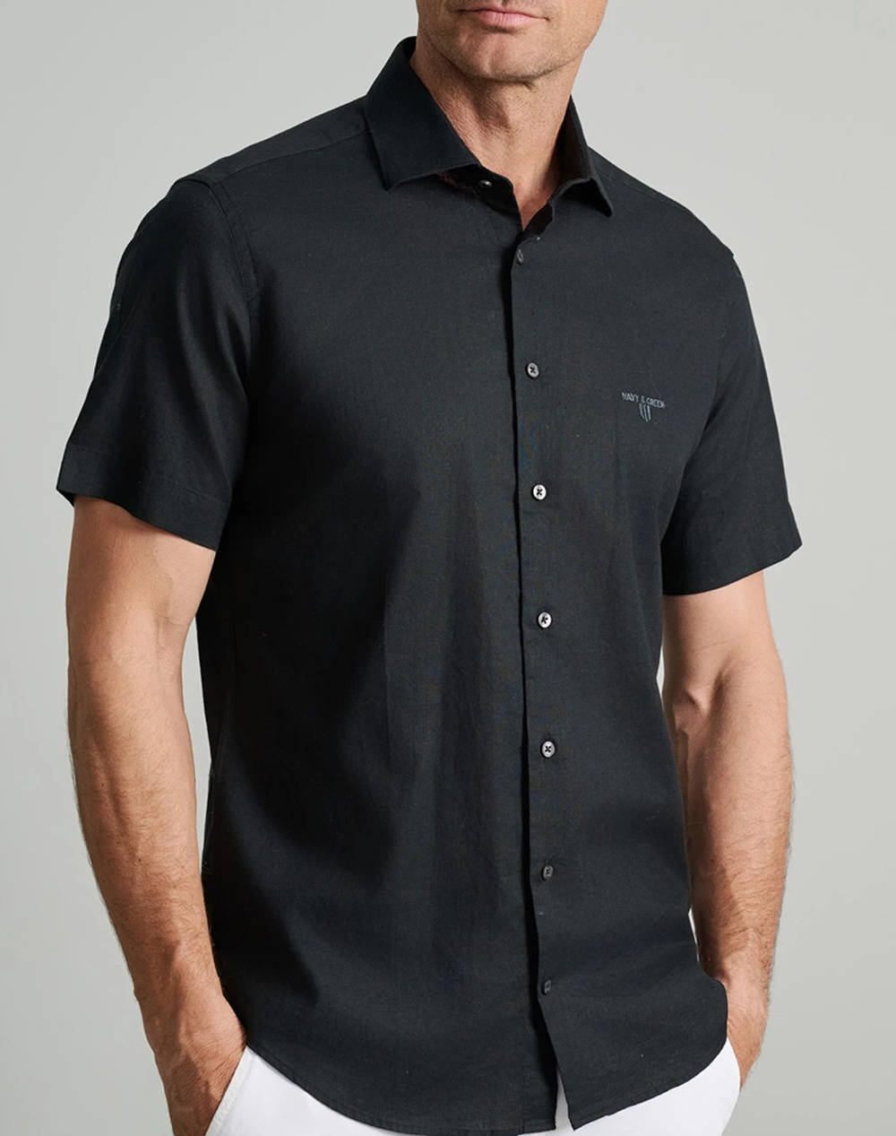 NAVY&GREEN CAMASA COMFORT FIT, MANECA SCURTA