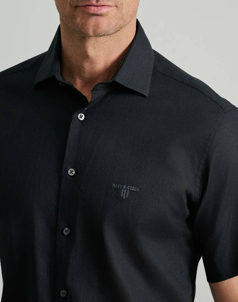 NAVY&GREEN CAMASA COMFORT FIT, MANECA SCURTA