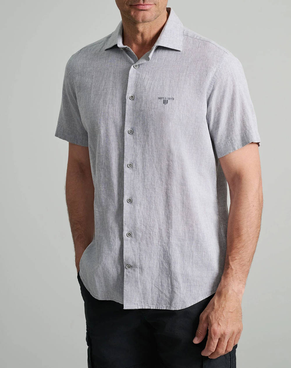 NAVY&GREEN CAMASA COMFORT FIT, MANECA SCURTA