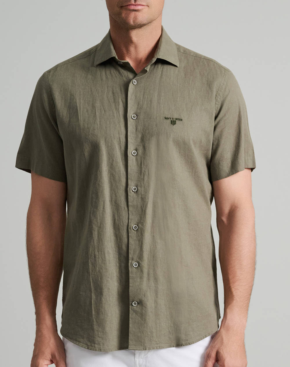 NAVY&GREEN CAMASA COMFORT FIT, MANECA SCURTA