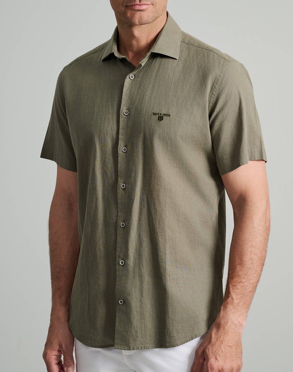 NAVY&GREEN CAMASA COMFORT FIT, MANECA SCURTA
