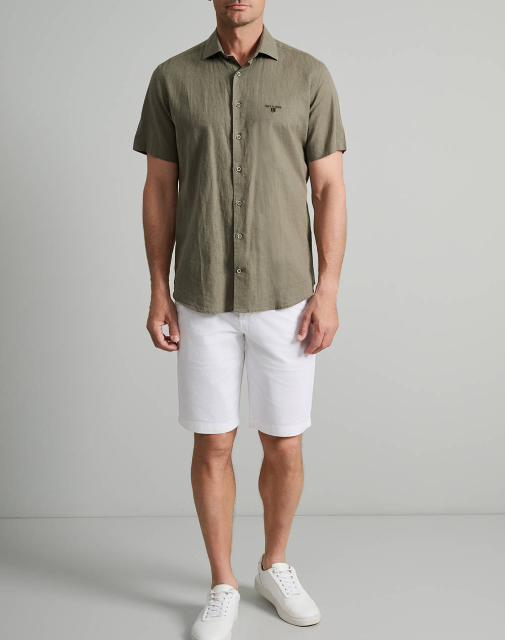 NAVY&GREEN CAMASA COMFORT FIT, MANECA SCURTA