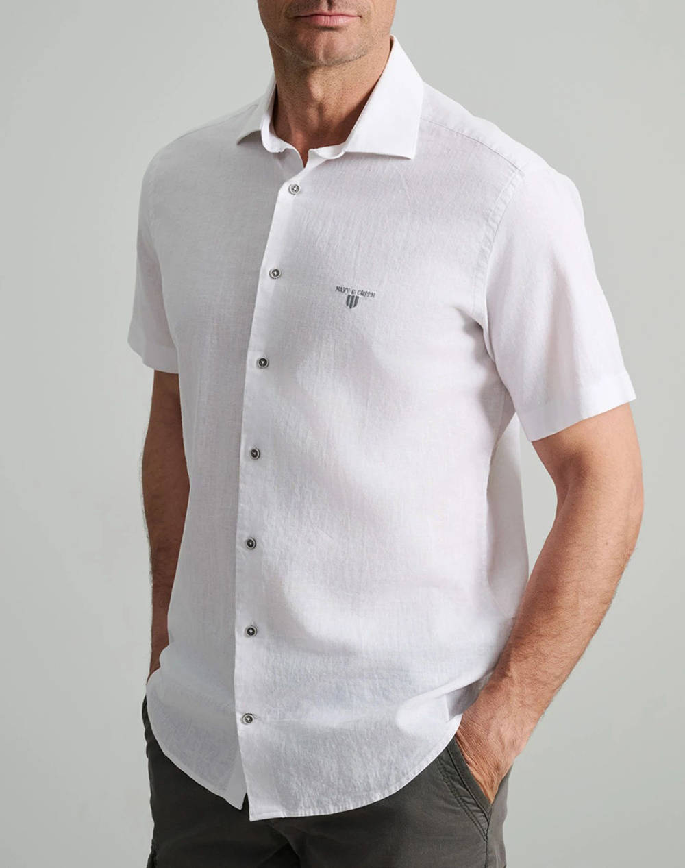 NAVY&GREEN CAMASA COMFORT FIT, MANECA SCURTA