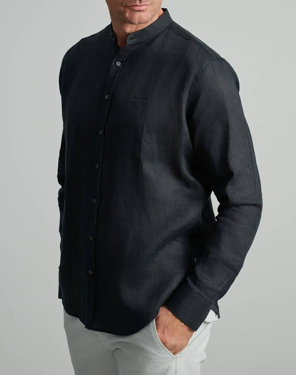 NAVY&GREEN CAMASA MAO, COMFORT FIT