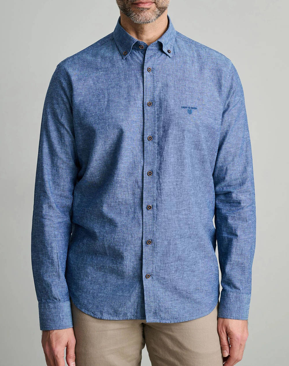 NAVY&GREEN CAMASA COMFORT FIT