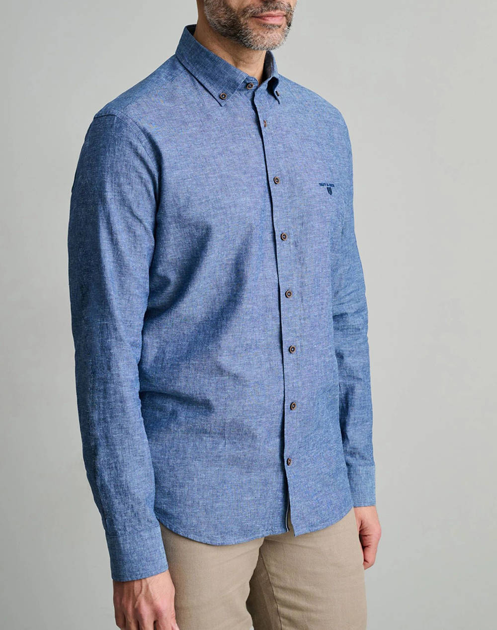 NAVY&GREEN CAMASA COMFORT FIT