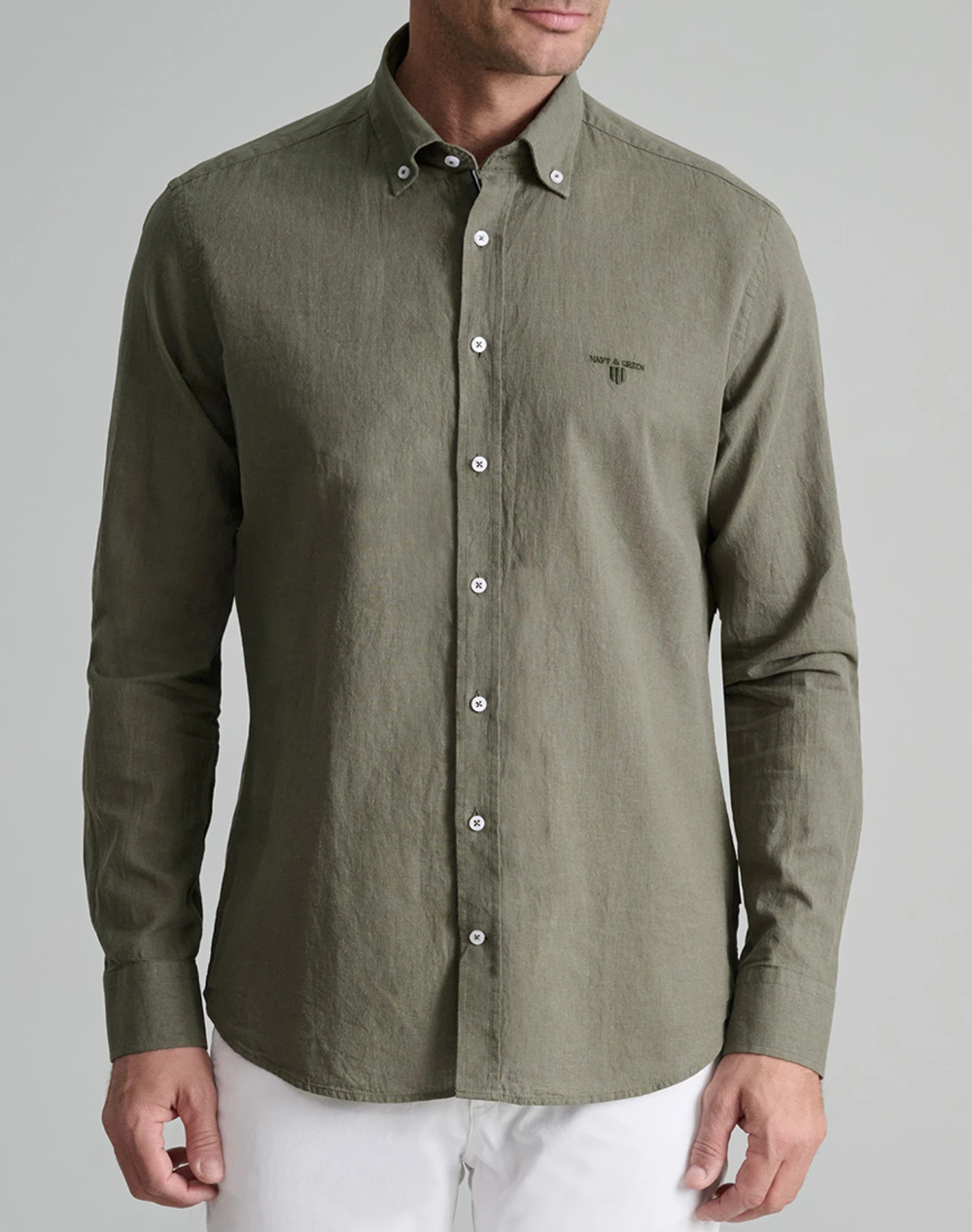 NAVY&GREEN CAMASA COMFORT FIT