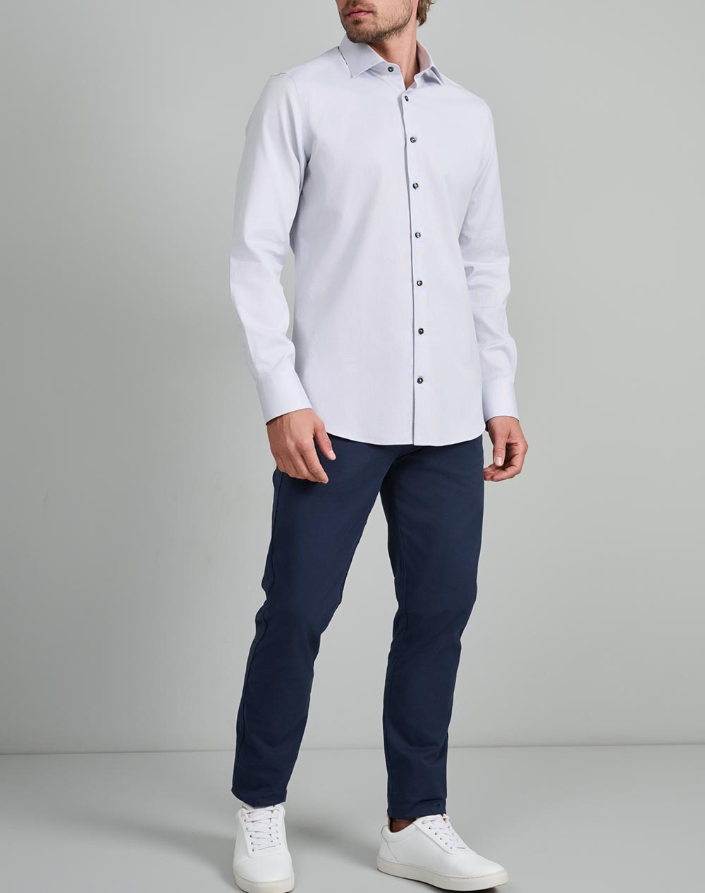 NAVY&GREEN CAMASA FIT LINE