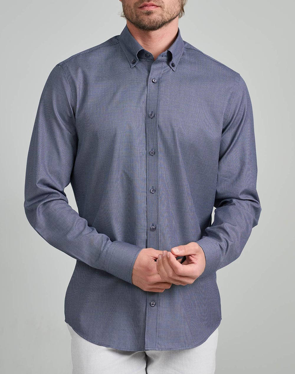 NAVY&GREEN CAMASA COMFORT FIT