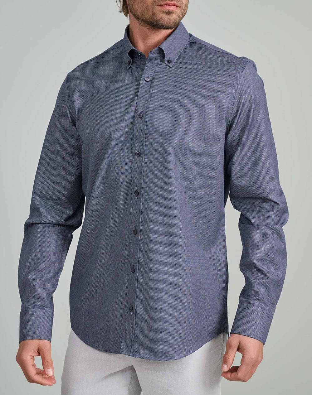 NAVY&GREEN CAMASA COMFORT FIT