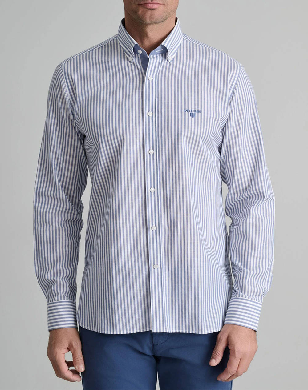 NAVY&GREEN CAMASA COMFORT FIT