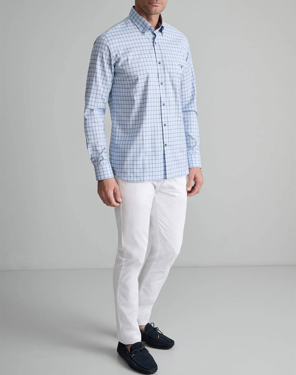 NAVY&GREEN CAMASA COMFORT FIT