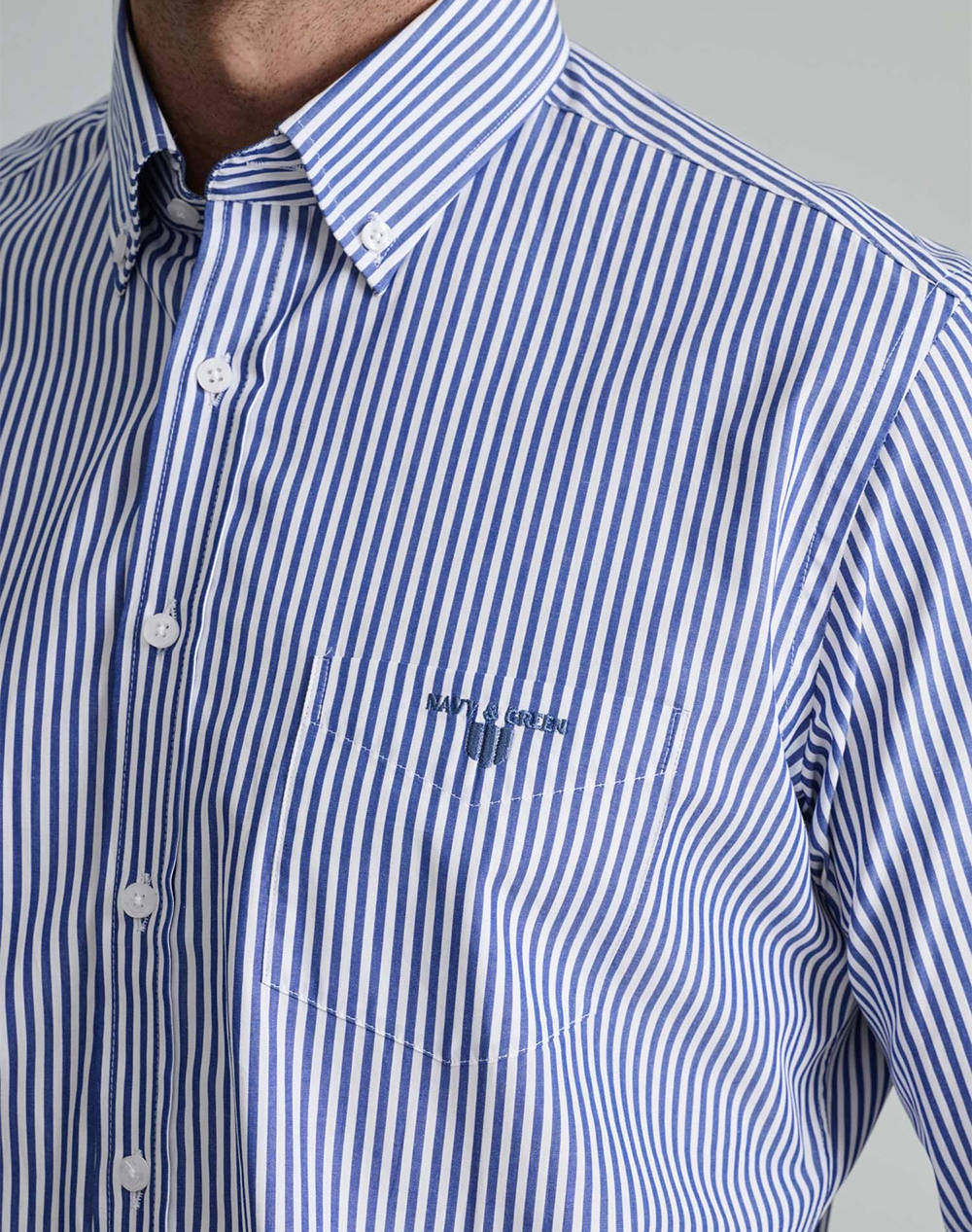NAVY&GREEN CAMASA COMFORT FIT