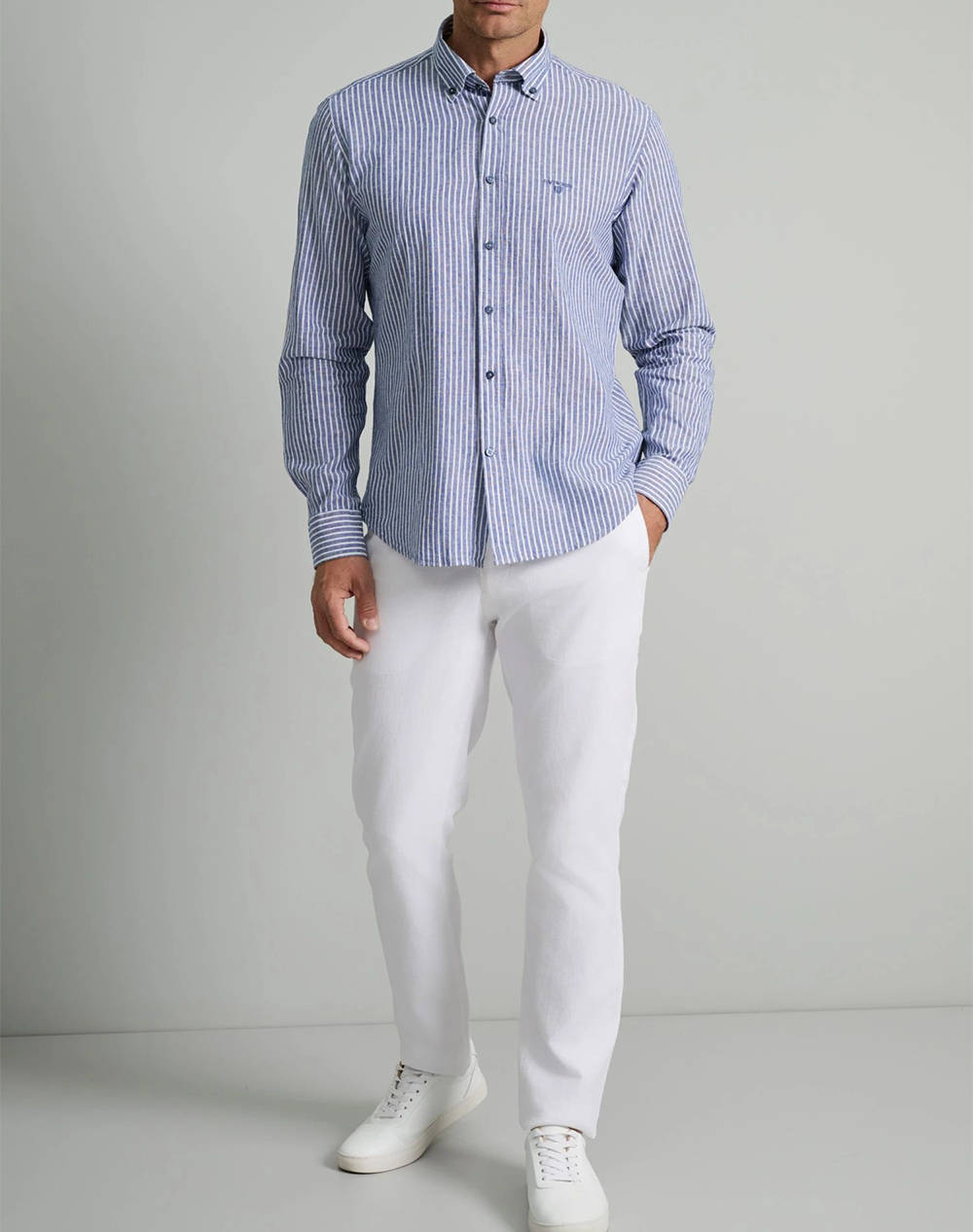 NAVY&GREEN CAMASA COMFORT FIT