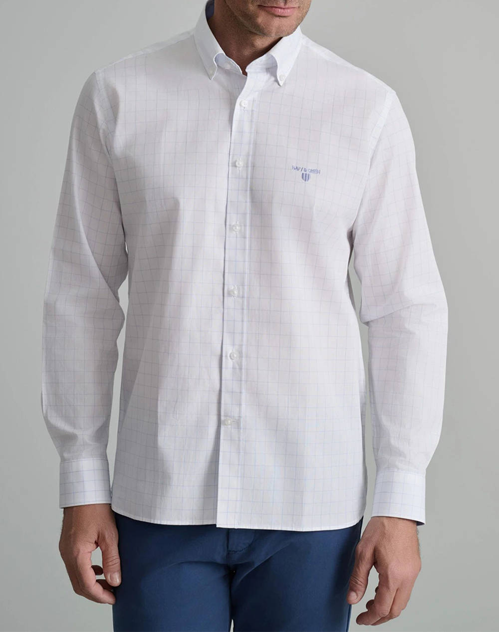 NAVY&GREEN CAMASA COMFORT FIT