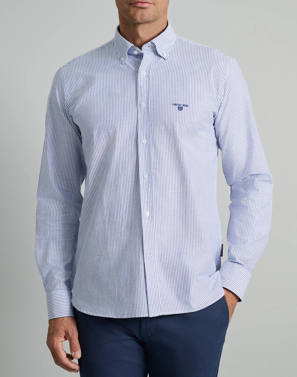 NAVY&GREEN CAMASA COMFORT FIT