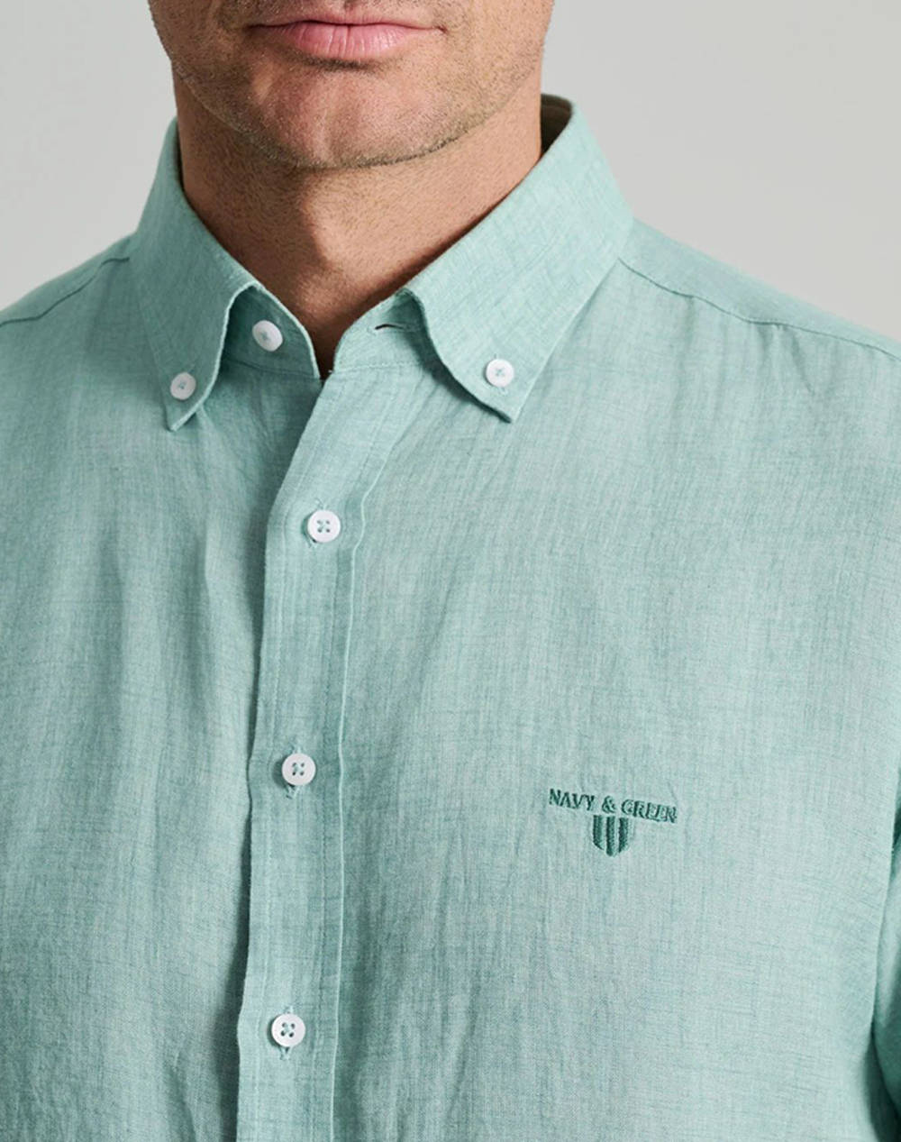 NAVY&GREEN CAMASA COMFORT FIT