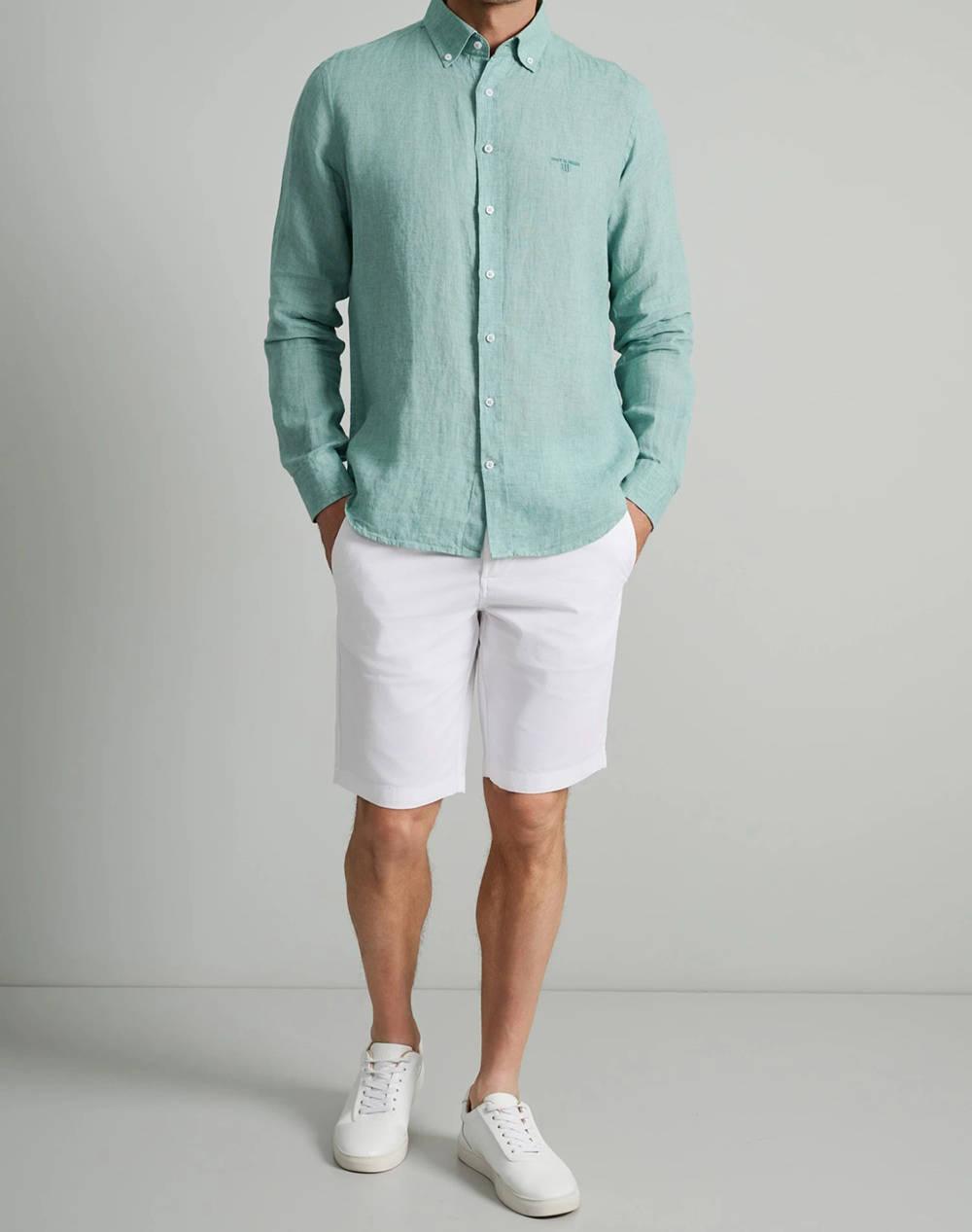 NAVY&GREEN CAMASA COMFORT FIT