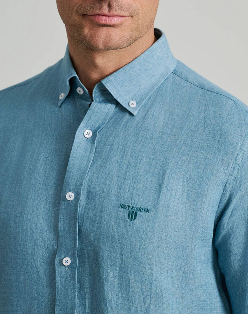 NAVY&GREEN CAMASA COMFORT FIT