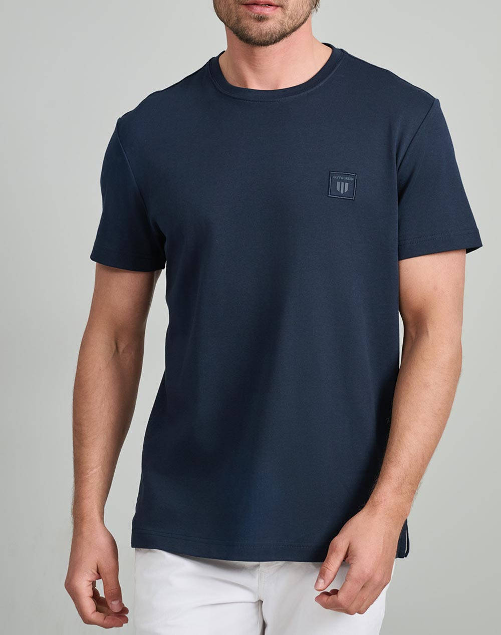 NAVY&GREEN BLUZA DECOLTEU